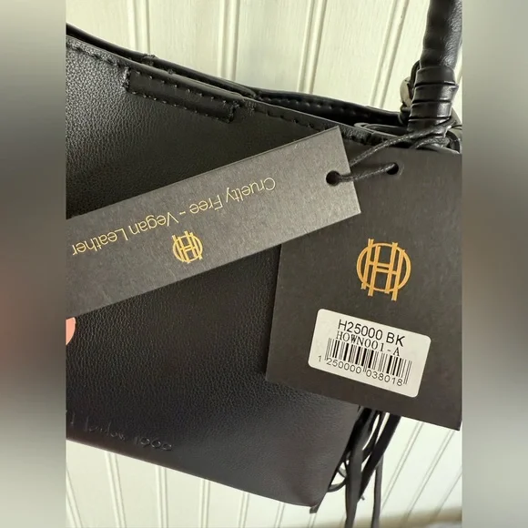 House of Harlow 1960 Black Leather Crossbody Bag - Picture 2 of 6